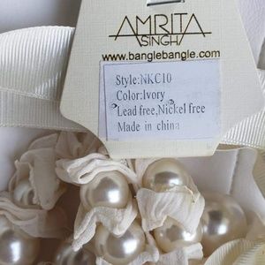 New Amrita Singh Ribbon Bead Necklace